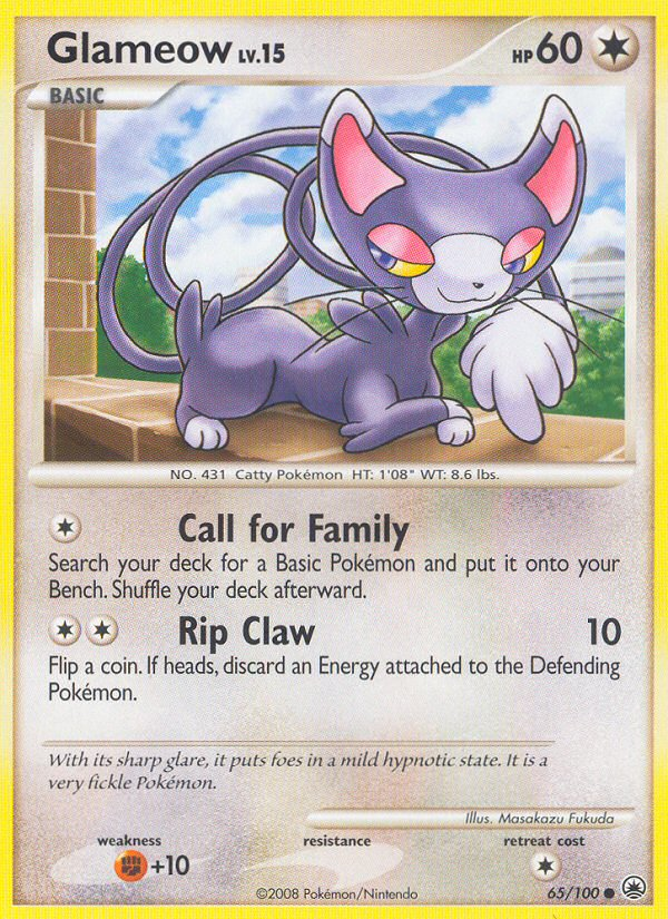 Glameow (65/100) [Diamond & Pearl: Majestic Dawn] | Dumpster Cat Games