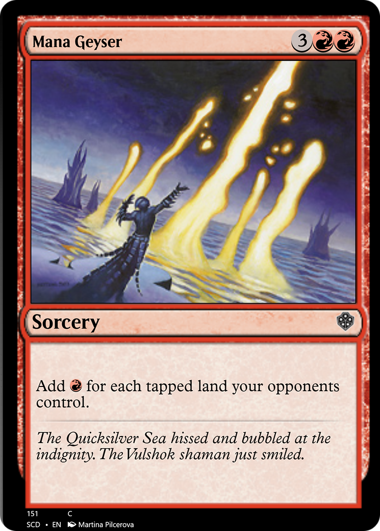 Mana Geyser [Starter Commander Decks] | Dumpster Cat Games