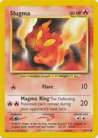 Slugma (53/64) [Neo Revelation Unlimited] | Dumpster Cat Games