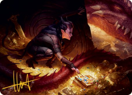 Hoard Robber Art Card (Gold-Stamped Signature) [Dungeons & Dragons: Adventures in the Forgotten Realms Art Series] | Dumpster Cat Games