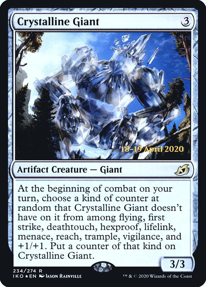 Crystalline Giant  [Ikoria: Lair of Behemoths Prerelease Promos] | Dumpster Cat Games