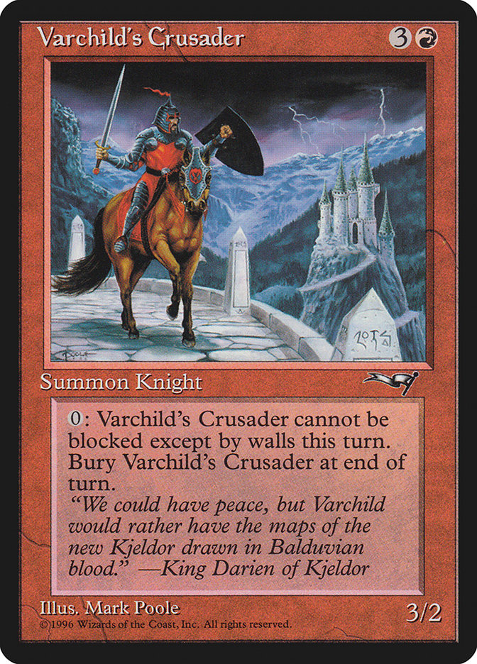 Varchild's Crusader (Brown Horse) [Alliances] | Dumpster Cat Games