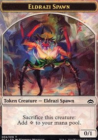 Eldrazi Spawn (004) // Eldrazi Double-sided Token [Planechase Anthology] | Dumpster Cat Games