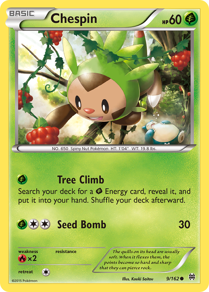 Chespin (9/162) [XY: BREAKthrough] | Dumpster Cat Games