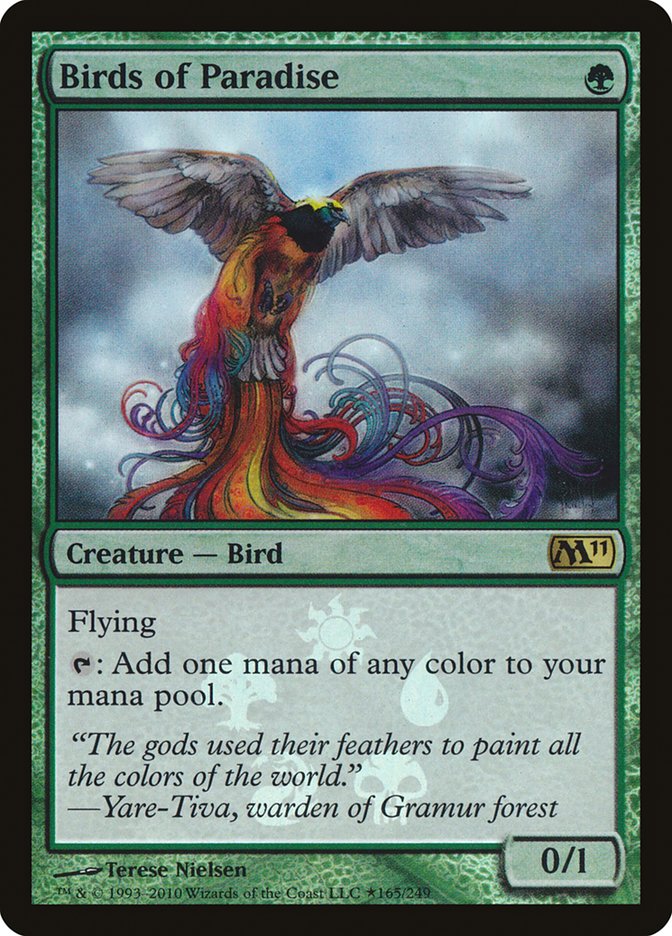 Birds of Paradise (Buy-A-Box) [Magic 2011 Promos] | Dumpster Cat Games