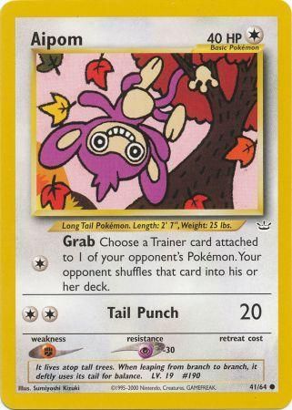 Aipom (41/64) [Neo Revelation Unlimited] | Dumpster Cat Games