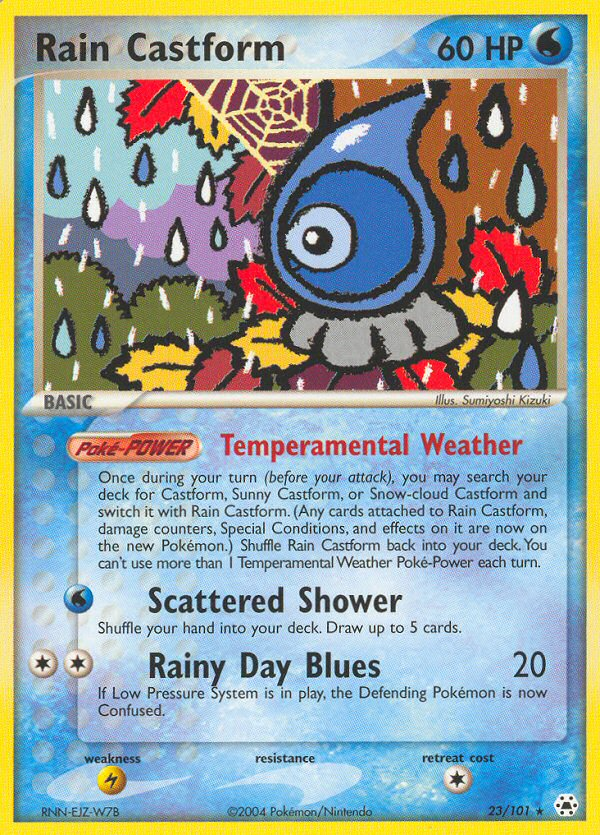 Rain Castform (23/101) [EX: Hidden Legends] | Dumpster Cat Games
