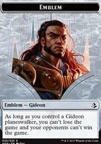 Emblem - Gideon of the Trials // Zombie Token [Amonkhet] | Dumpster Cat Games