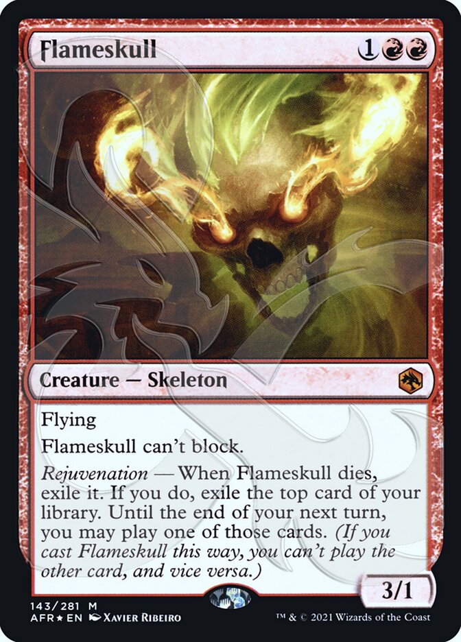 Flameskull (Ampersand Promo) [Dungeons & Dragons: Adventures in the Forgotten Realms Promos] | Dumpster Cat Games