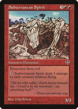 Subterranean Spirit [Mirage] | Dumpster Cat Games