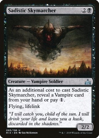 Sadistic Skymarcher [Rivals of Ixalan] | Dumpster Cat Games