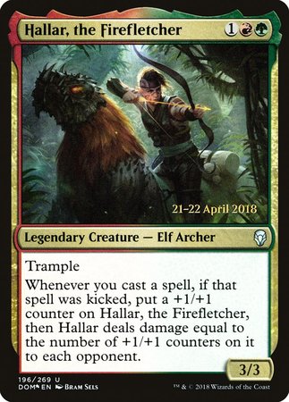 Hallar, the Firefletcher [Dominaria Promos] | Dumpster Cat Games