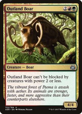 Outland Boar [Aether Revolt] | Dumpster Cat Games