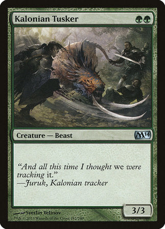 Kalonian Tusker [Magic 2014] | Dumpster Cat Games