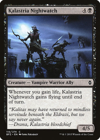 Kalastria Nightwatch [Battle for Zendikar] | Dumpster Cat Games