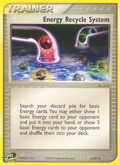 Energy Recycle System (84/97) [EX: Dragon] | Dumpster Cat Games