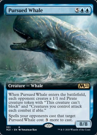 Pursued Whale (Extended Art) [Core Set 2021] | Dumpster Cat Games