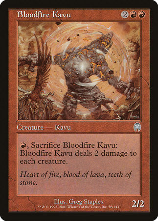 Bloodfire Kavu [Apocalypse] | Dumpster Cat Games