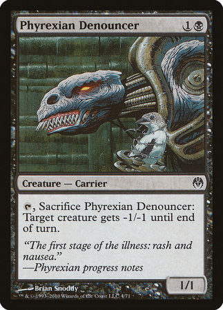 Phyrexian Denouncer [Duel Decks: Phyrexia vs. the Coalition] | Dumpster Cat Games