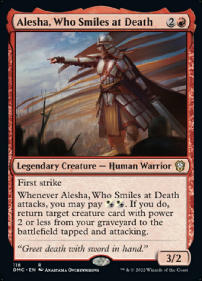 Alesha, Who Smiles at Death [Dominaria United Commander] | Dumpster Cat Games