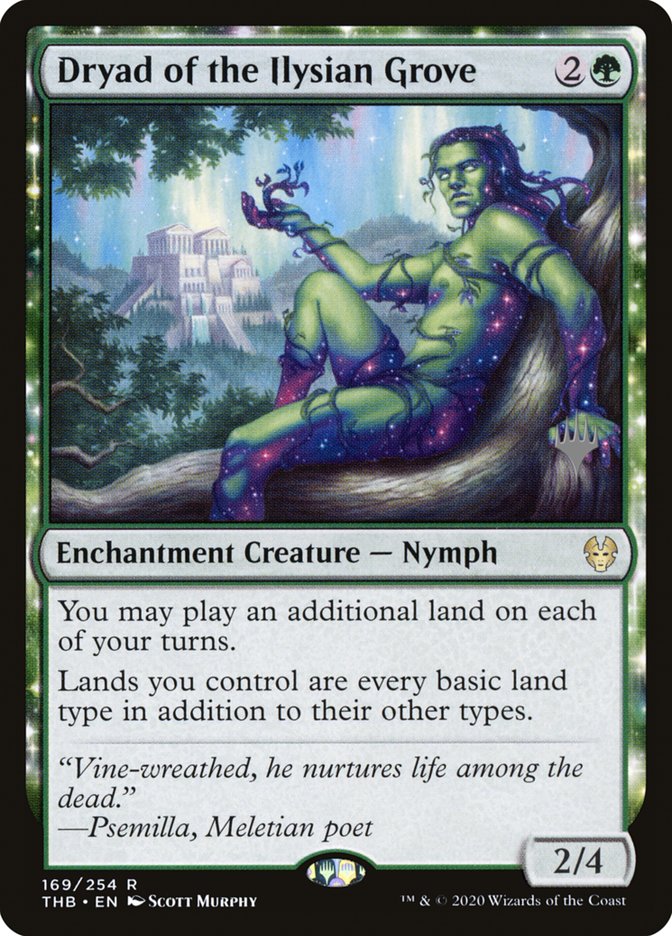 Dryad of the Ilysian Grove (Promo Pack) [Theros Beyond Death Promos] | Dumpster Cat Games