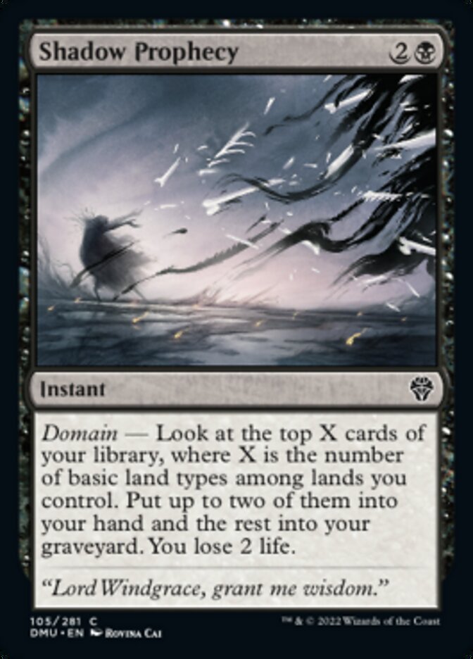Shadow Prophecy [Dominaria United] | Dumpster Cat Games