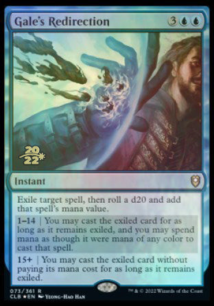 Gale's Redirection [Commander Legends: Battle for Baldur's Gate Prerelease Promos] | Dumpster Cat Games