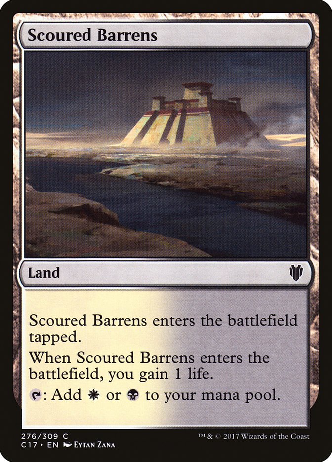 Scoured Barrens [Commander 2017] | Dumpster Cat Games