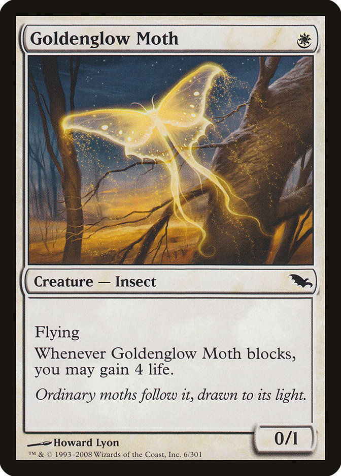 Goldenglow Moth [Shadowmoor] | Dumpster Cat Games