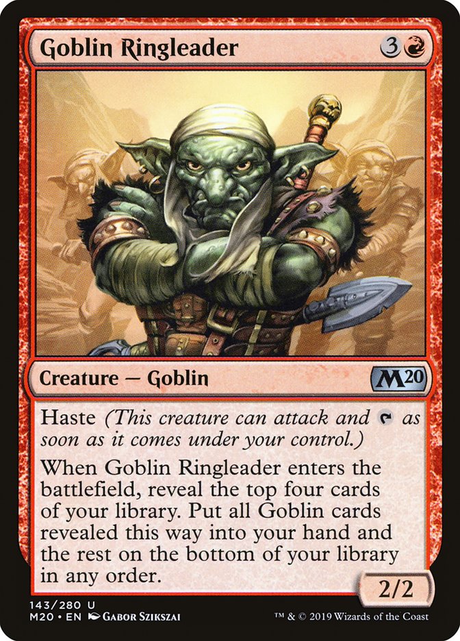 Goblin Ringleader [Core Set 2020] | Dumpster Cat Games