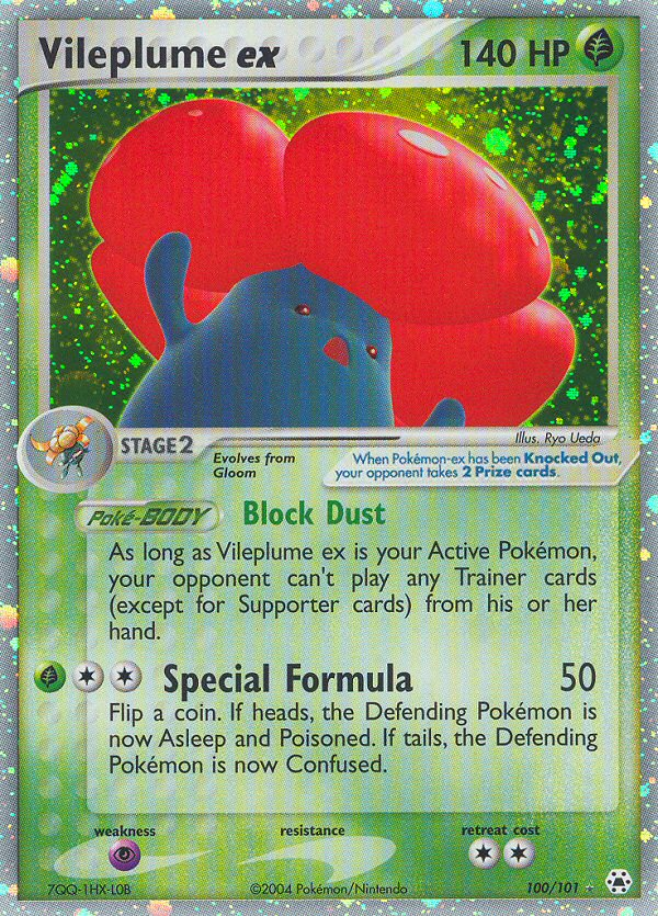 Vileplume ex (100/101) [EX: Hidden Legends] | Dumpster Cat Games
