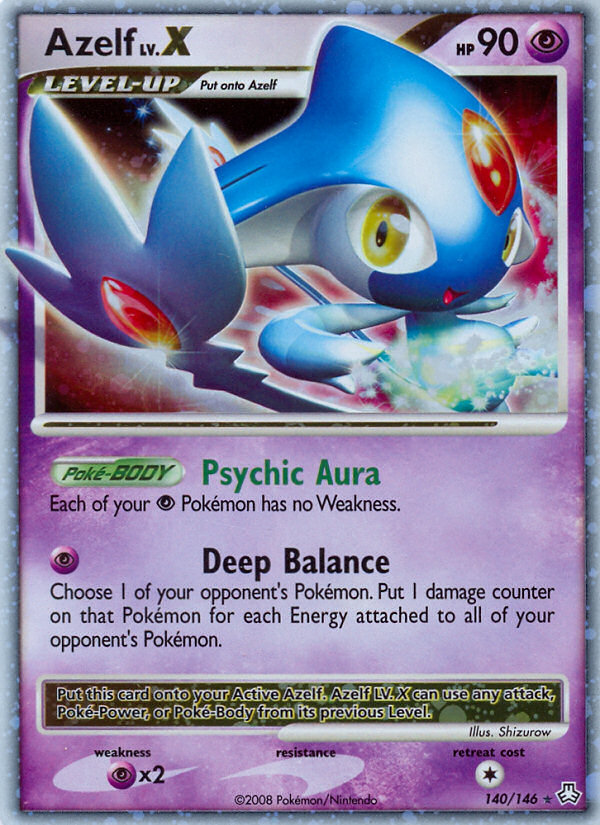 Azelf LV.X (140/146) [Diamond & Pearl: Legends Awakened] | Dumpster Cat Games