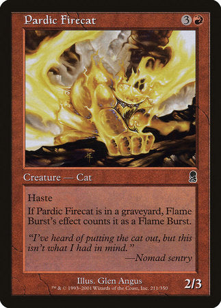 Pardic Firecat [Odyssey] | Dumpster Cat Games