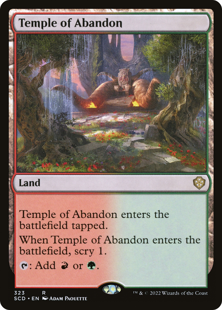 Temple of Abandon [Starter Commander Decks] | Dumpster Cat Games