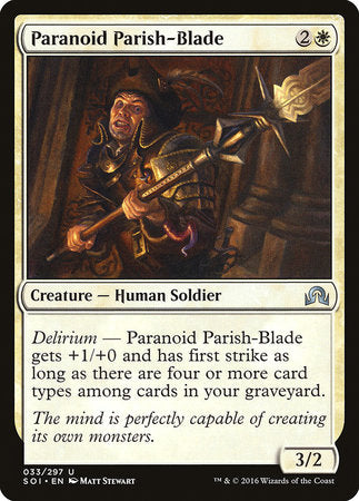 Paranoid Parish-Blade [Shadows over Innistrad] | Dumpster Cat Games