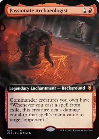 Passionate Archaeologist (Extended Art) [Commander Legends: Battle for Baldur's Gate] | Dumpster Cat Games
