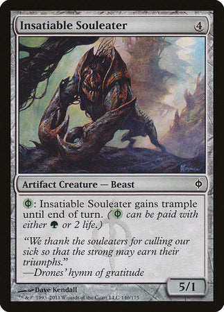 Insatiable Souleater [New Phyrexia] | Dumpster Cat Games