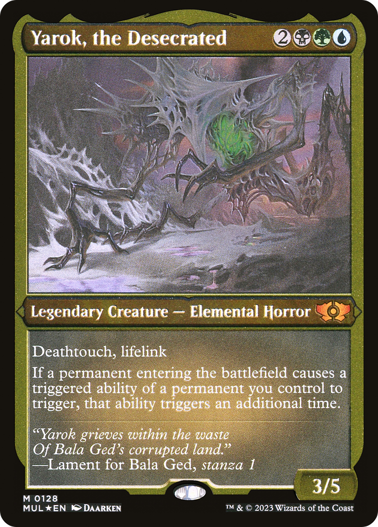 Yarok, the Desecrated (Foil Etched) [Multiverse Legends] | Dumpster Cat Games