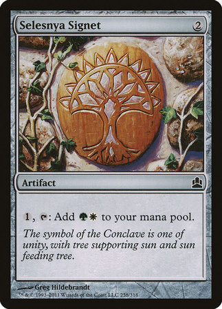 Selesnya Signet [Commander 2011] | Dumpster Cat Games