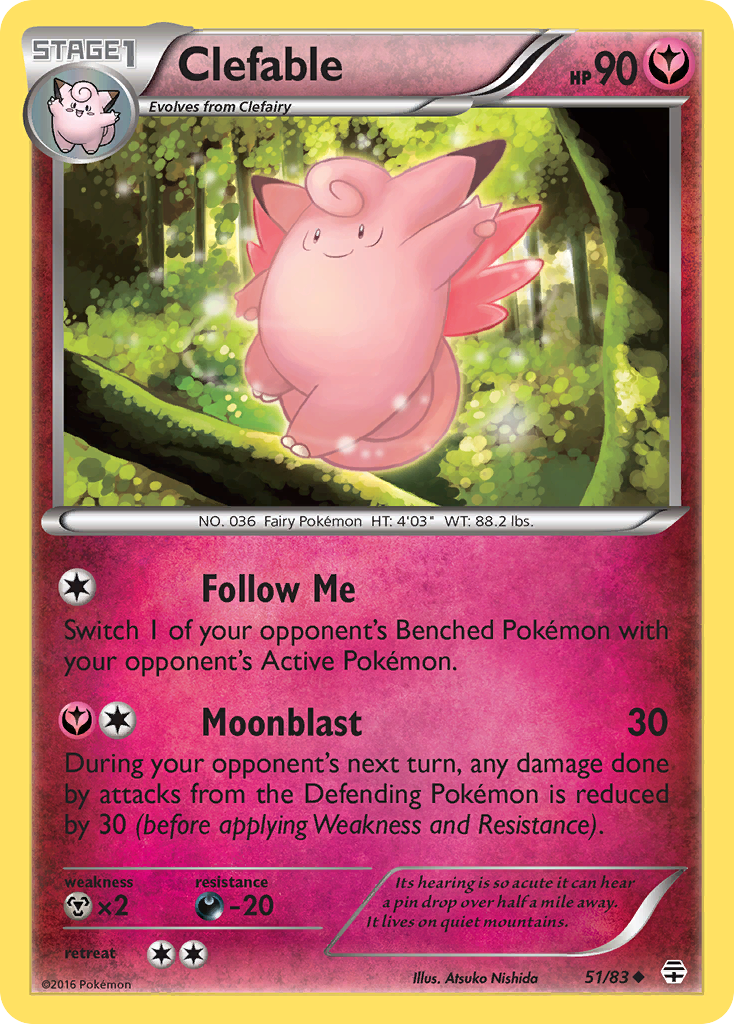 Clefable (51/83) [XY: Generations] | Dumpster Cat Games