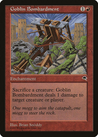 Goblin Bombardment [Tempest] | Dumpster Cat Games