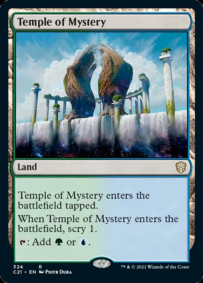 Temple of Mystery [Commander 2021] | Dumpster Cat Games