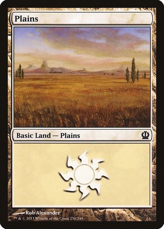 Plains (230) [Theros] | Dumpster Cat Games