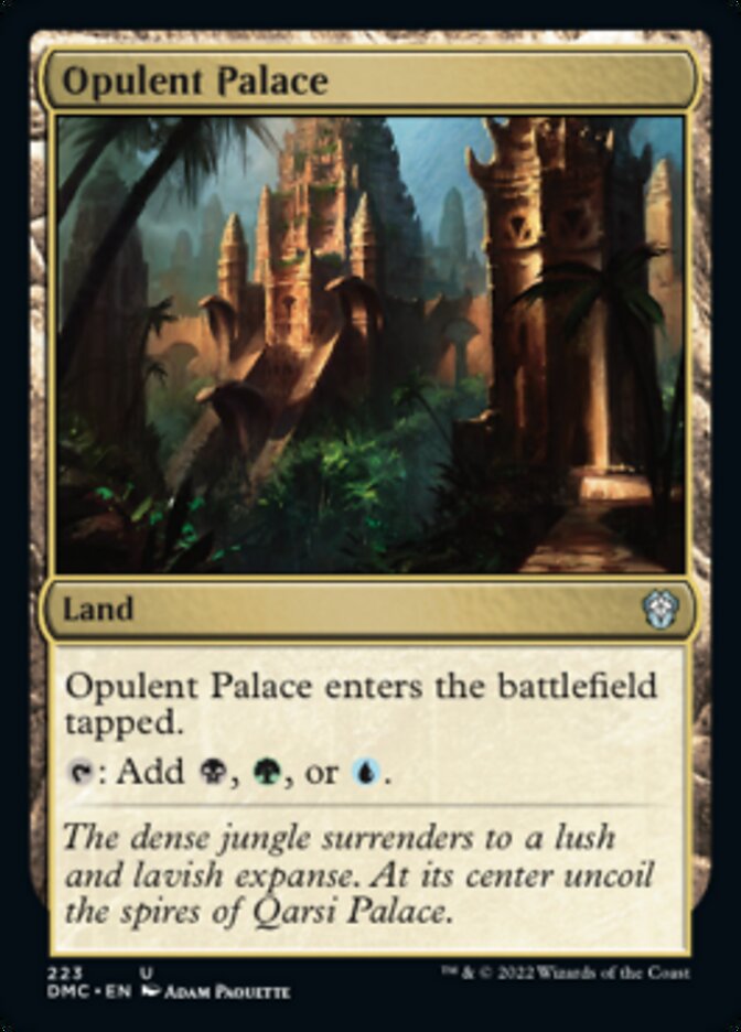 Opulent Palace [Dominaria United Commander] | Dumpster Cat Games