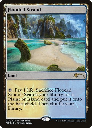 Flooded Strand [Nationals Promos] | Dumpster Cat Games