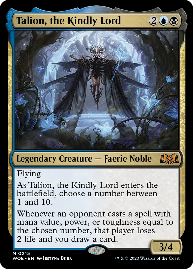 Talion, the Kindly Lord [Wilds of Eldraine] | Dumpster Cat Games