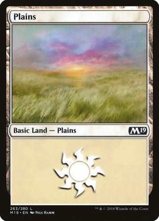 Plains (263) [Core Set 2019] | Dumpster Cat Games