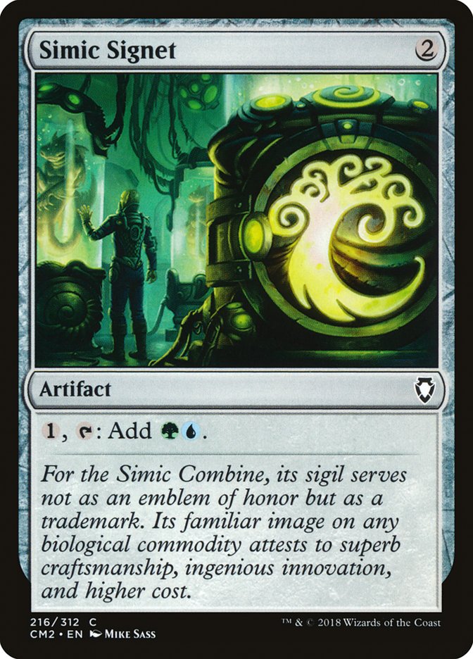 Simic Signet (216/312) [Commander Anthology Volume II] | Dumpster Cat Games