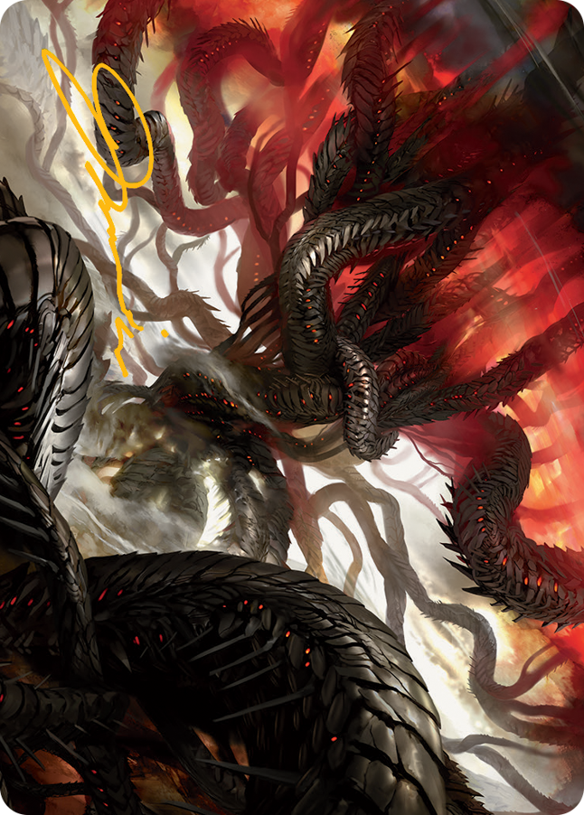 Realmbreaker, the Invasion Tree Art Card (Gold-Stamped Signature) [March of the Machine Art Series] | Dumpster Cat Games