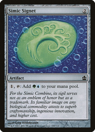 Simic Signet [Commander 2011] | Dumpster Cat Games